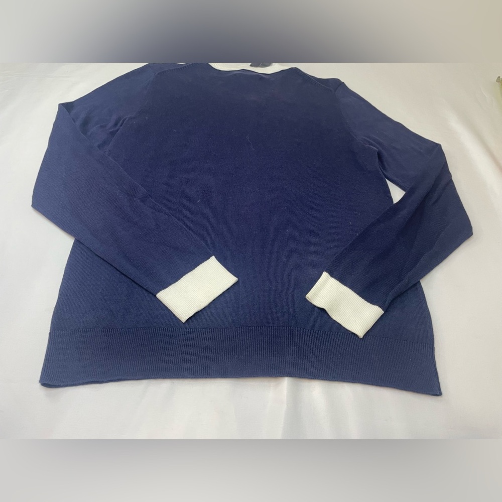 Tommy Hilfiger Teal and Navy Button-Up Cardigan - Picture 5 of 13